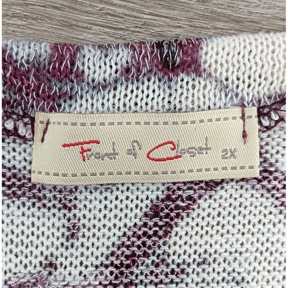 Front of Closet Sweater Womens 2X Abstract Print Pullover Lightweight Top - Picture 4 of 10